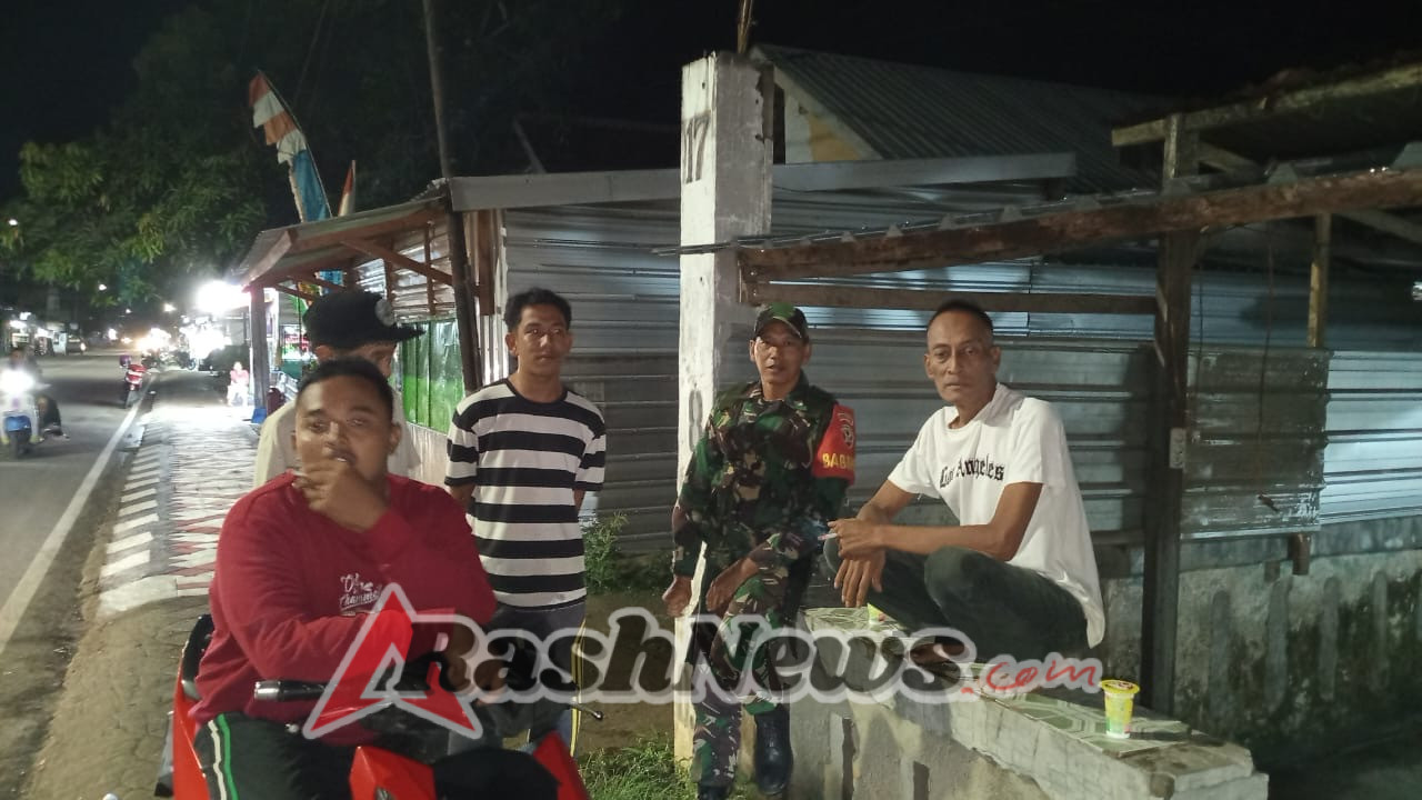 Koramil 1628-01/Taliwang Aktifkan Patroli Malam Cegah Gangguan Kamtibmas