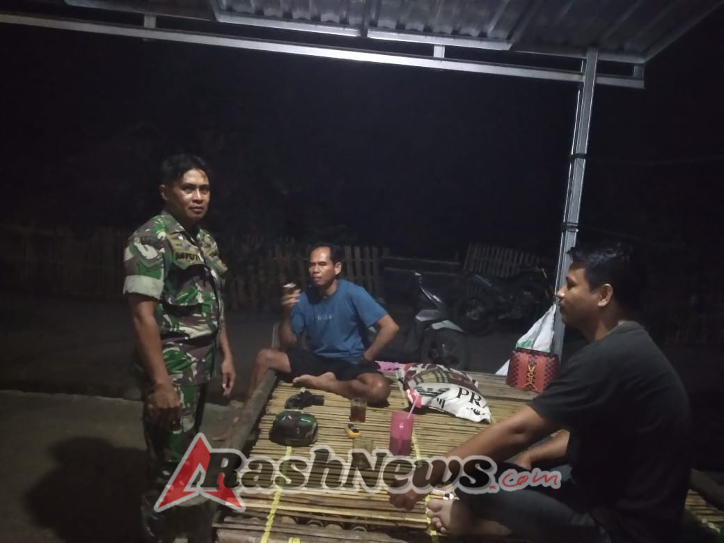 Antisipasi Gangguan Kamtibmas, Koramil 1628-03/Seteluk Gelar Patroli Rutin