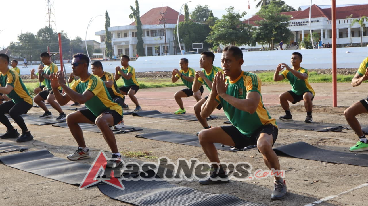 Demi Kesiapsiagaan Tugas, Satgas Pamtas Gelar Olahraga Kalistenik