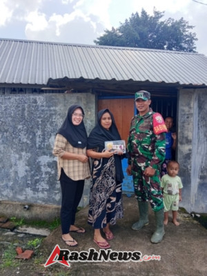 Dukung Pencegahan Stunting, Babinsa Desa Belo Kawal Penyaluran Makan Bergizi Gratis