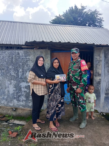 Dukung Pencegahan Stunting, Babinsa Desa Belo Kawal Penyaluran Makan Bergizi Gratis
