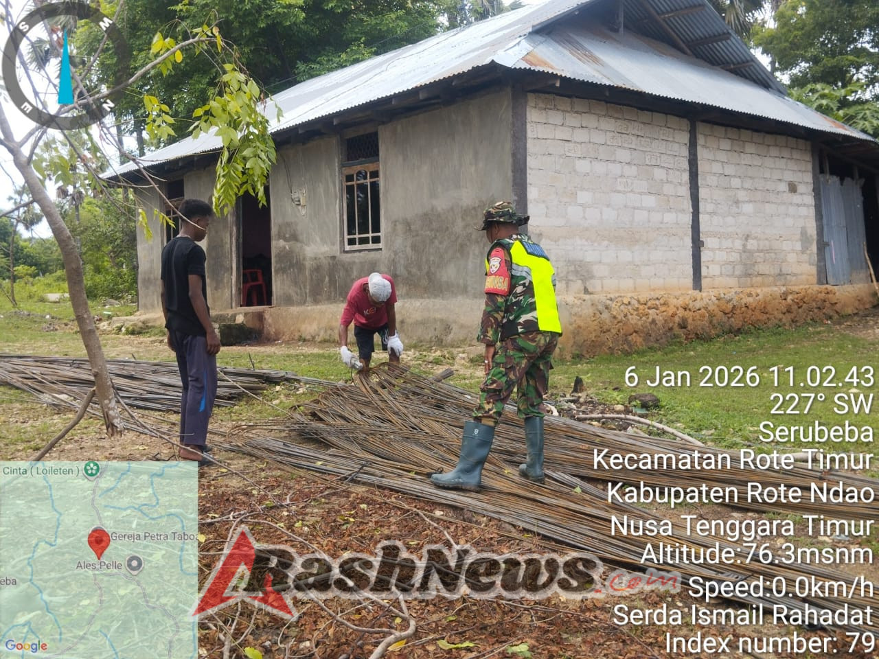 Pekerjaan Cakar Ayam KDKMP Desa Serubeba Berjalan Lancar