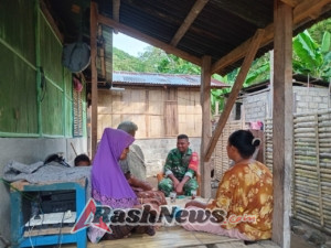 Jaga Stabilitas Kamtibmas, Babinsa Koramil Wolowaru Pantau Wilayah Binaan