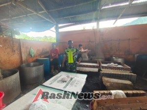 Jaga Keamanan dan Kenyamanan Pekerja, Babinsa Ende Laksanakan Pamwil di Lokoboko