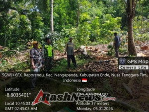Koramil 1602-01/Ende Pastikan Keamanan dan Kelancaran Pengecekan Lokasi Koperasi Desa