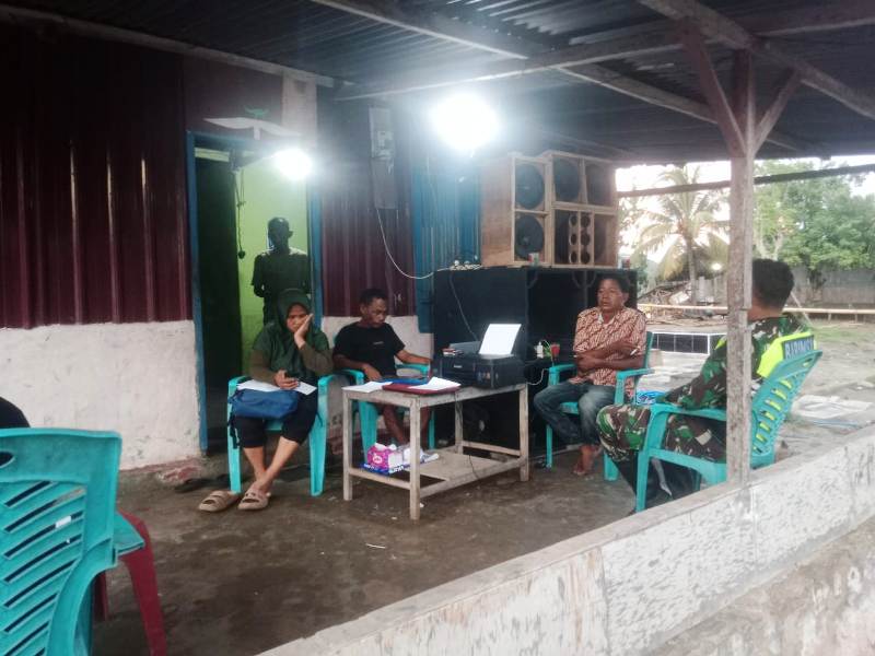 Babinsa Koramil 1602-01/Ende Pastikan Situasi Desa Kebirangga Tetap Kondusif