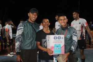 Dansatgas Pamtas Yonarhanud 2 Kostrad Tutup Turnamen Bola Voli, Tim Briviks Keluar Sebagai Juara