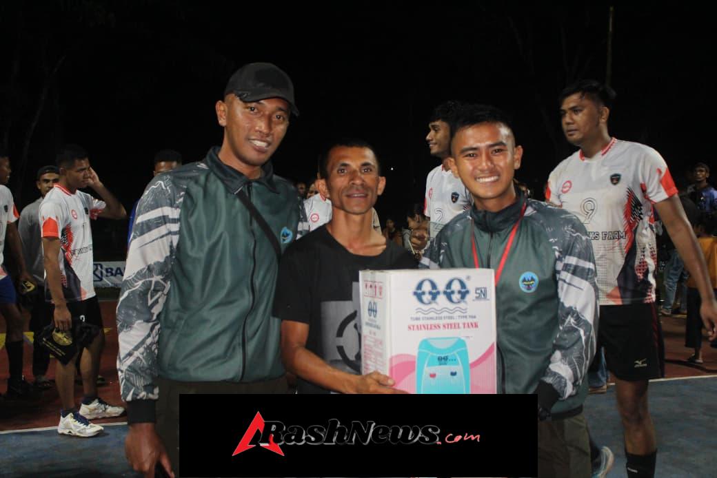 Dansatgas Pamtas Yonarhanud 2 Kostrad Tutup Turnamen Bola Voli, Tim Briviks Keluar Sebagai Juara