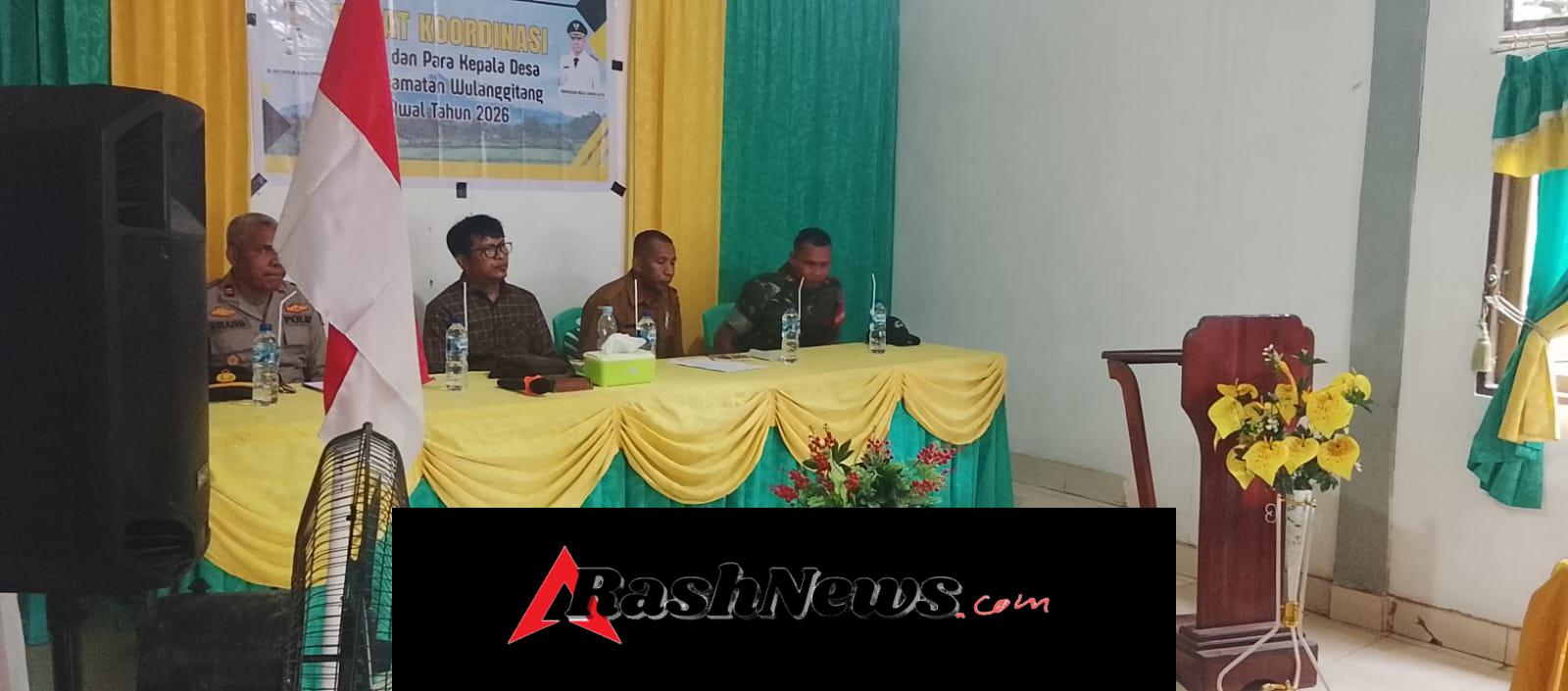 Babinsa Koramil 1624-06/Wulanggitang Hadiri Rapat Koordinasi Awal Tahun 2026