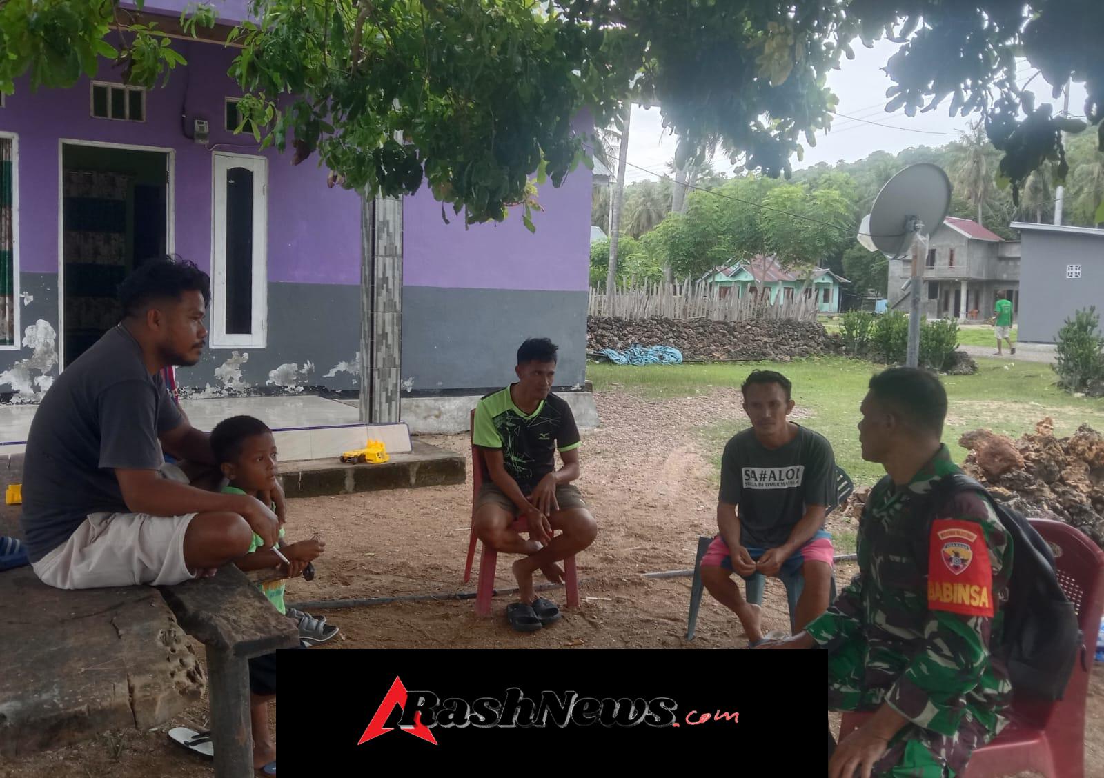 Dukung Kelancaran Pembangunan, Babinsa Pantau dan Koordinasi KDKMP di Rote Barat Daya