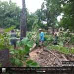 Babinsa Kodim 1627/RN Laksanakan Monitoring Wilayah dan Kerja Bakti di Lokasi KDKMP Desa Sonimanu