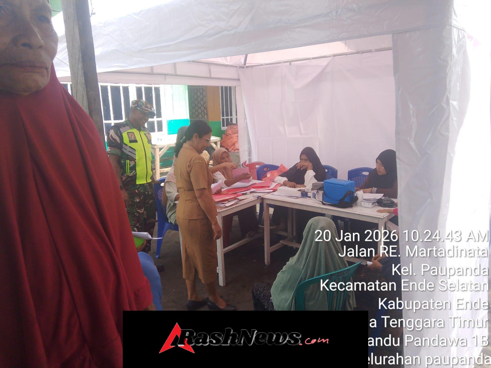 Posyandu Balita, Remaja, dan Lansia di Paupanda Dapat Dukungan Pengamanan dari Babinsa