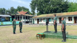 Kodim 1603/Sikka Gelar Upacara Bendera Rutin, Perkuat Soliditas dan Disiplin Personel
