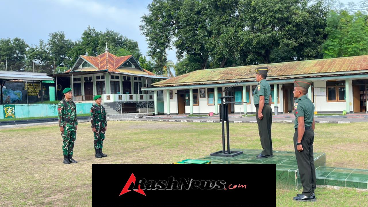 Kodim 1603/Sikka Gelar Upacara Bendera Rutin, Perkuat Soliditas dan Disiplin Personel