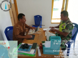 Sinergi Babinsa dan Pemerintah Desa, Data Teritorial Desa Raterua Terupdate