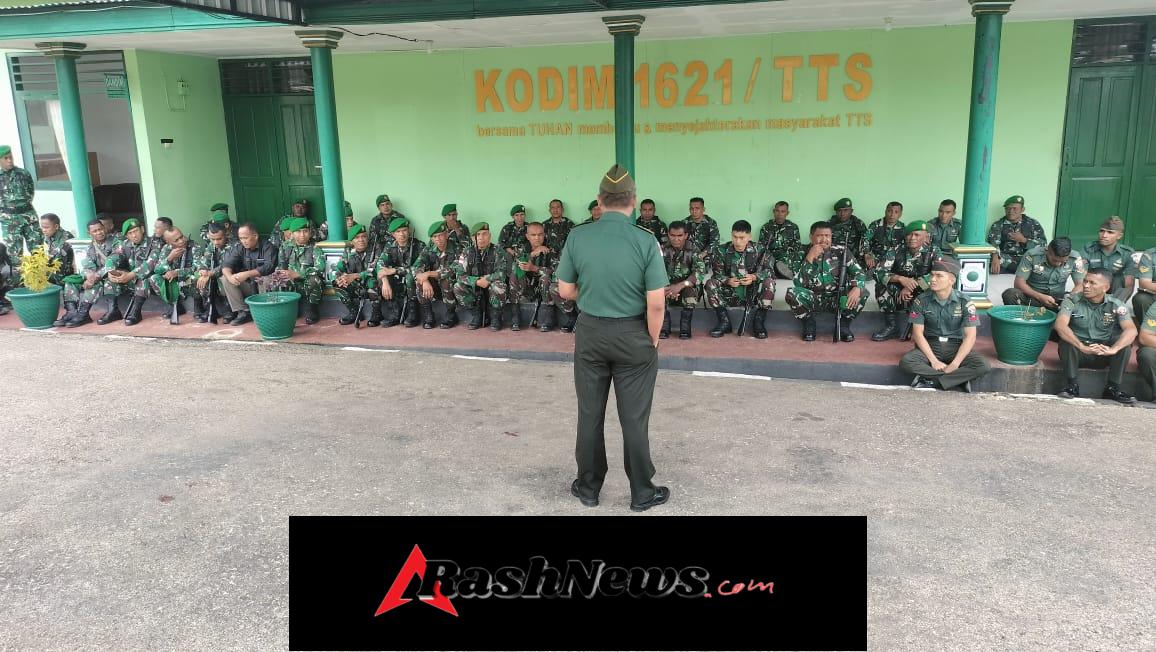 Jam Komandan Kodim 1621/TTS Tekankan Jati Diri Prajurit dan Disiplin Tugas
