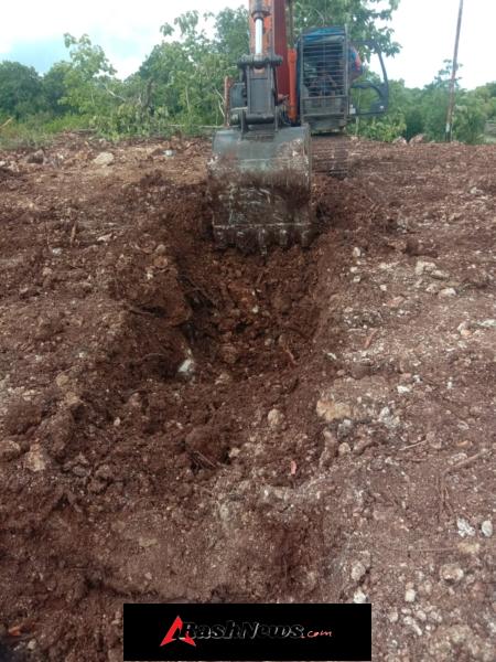 Dukung Pembangunan Desa, Babinsa Monitoring Awal Pembangunan KDKMP Mundek