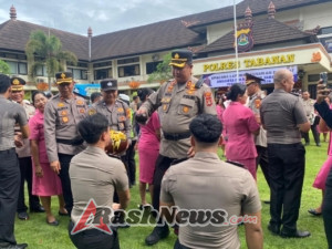 72 Personel Polres Tabanan Naik Pangkat, Kapolres Tekankan Profesionalisme dan Pengabdian Presisi