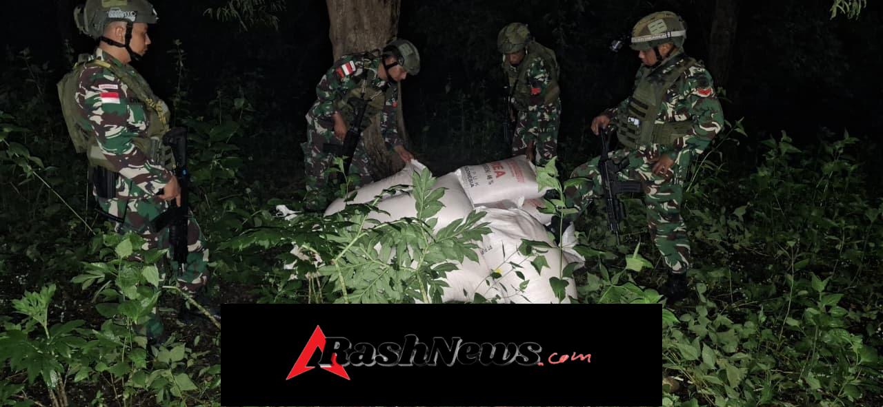 Yonarmed 12 Kostrad Tegas Jaga Hak Petani, Penyelundupan Pupuk Digagalkan