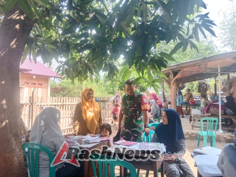 Babinsa Koramil 1614-03/Hu’u Dorong Warga Rutin Periksa Kesehatan