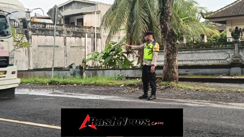 Berikan rasa aman bagi Masyarakat di pagi hari, Personel Polsek Selemadeg barat gelar Strong Point pagi