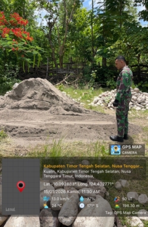 Peran Aktif Babinsa Pratu Putra Zacharias dalam Monitoring Kegiatan KDKMP Desa Nunusunu