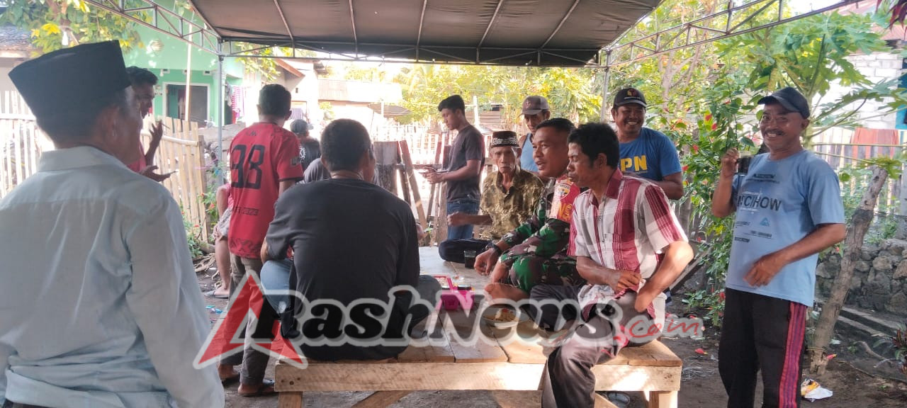 Komsos Babinsa di Dusun Gunung Batu Berjalan Aman dan Lancar