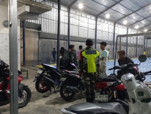 Patroli Malam Koramil Pratim Sasar Pusat Keramaian Masyarakat