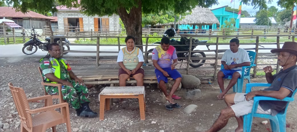 Babinsa Desa Maukabatan Bangun Kebersamaan Demi Keamanan Wilayah