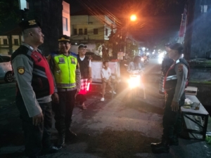 Polsek Kuta Utara Tunjukkan Kepedulian Patroli Amankan Pasar Rakyat