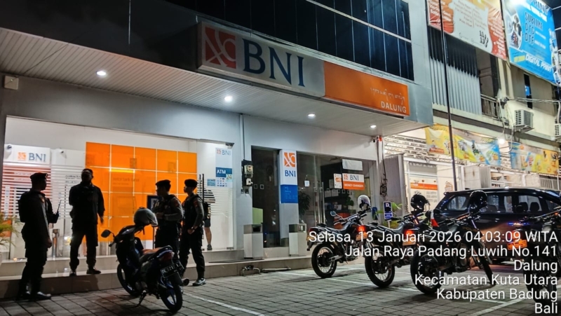 Raimas Presisi Polres Badung Amankan Obyek Vital Perbankan