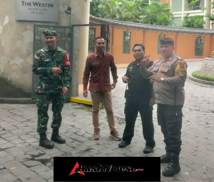 Bhabinkamtibmas Singakerta Sambangi Hotel Westin, Ajak Security Bersinergi Jaga Situasi Aman Kondusif