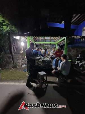 Babinsa Kelurahan Potu Perkuat Sinergi Warga Lewat Patroli Ronda Malam