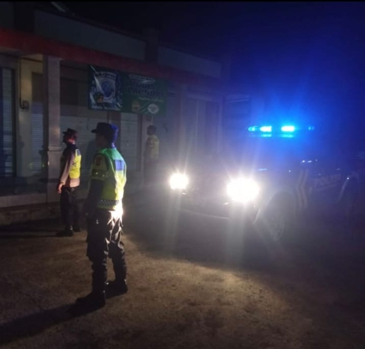 Cegah terjadinya Kriminalitas pada malam hari, Polsek Penebel laksanakan Patroli Blue Light