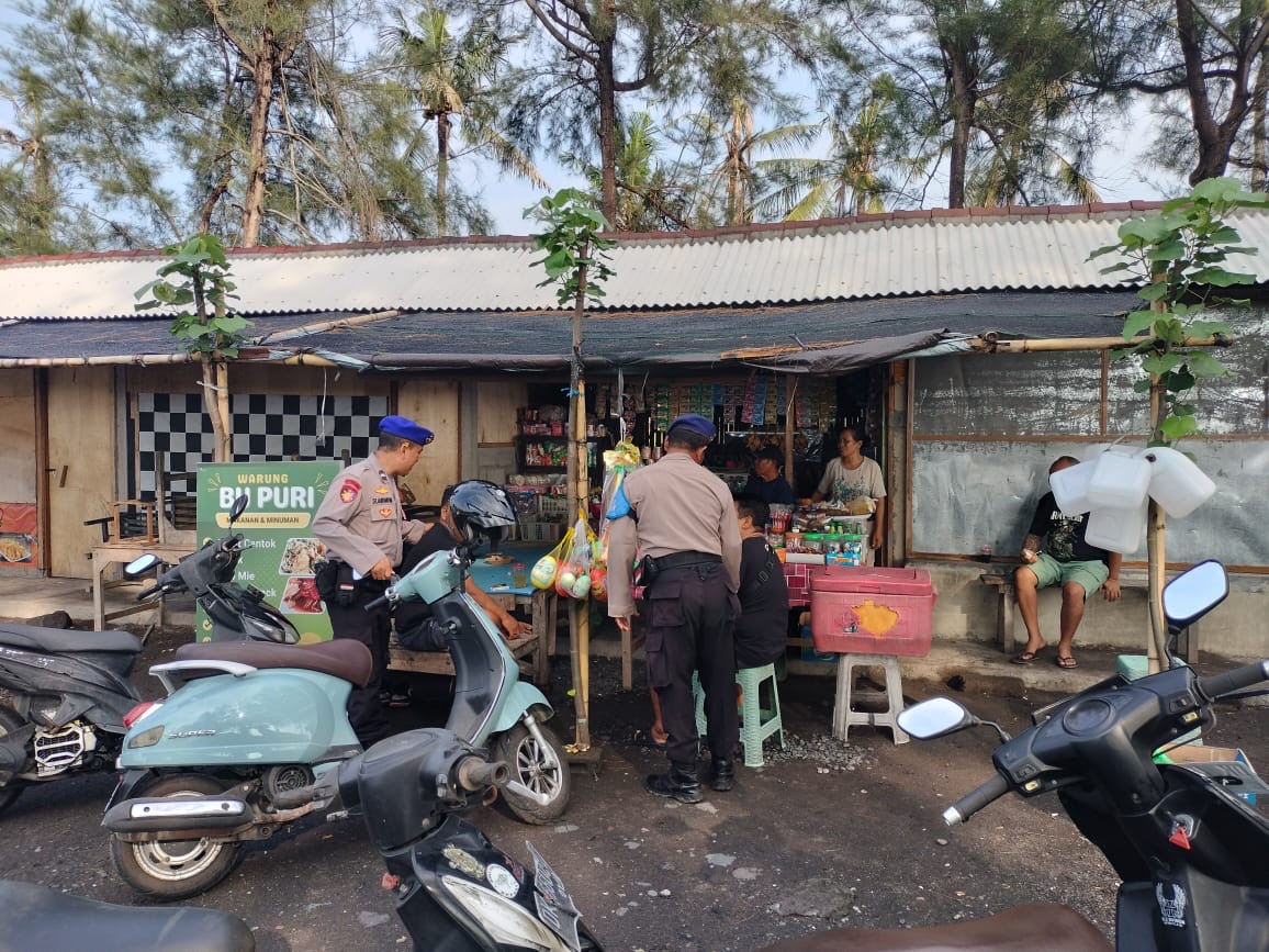 Polairud Polres Gianyar Intensifkan Patroli Pesisir di Pantai Masceti