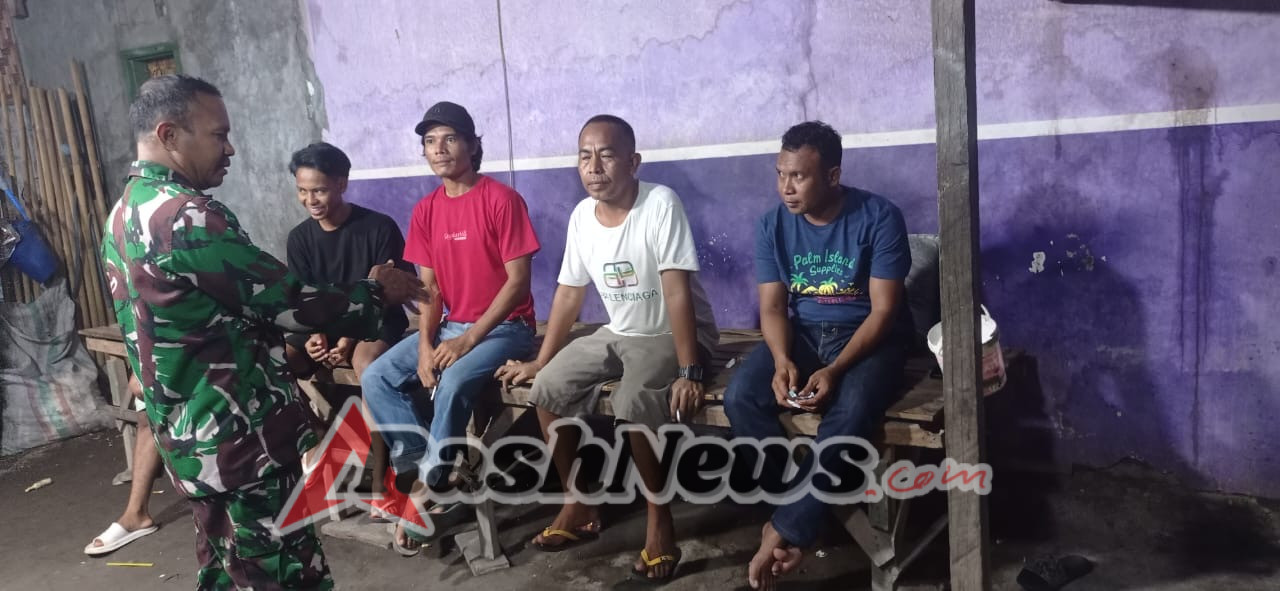 Babinsa Serka M. Tayeb Ajak Warga Dusun Madarutu Jaga Anak dari Keluyuran Malam