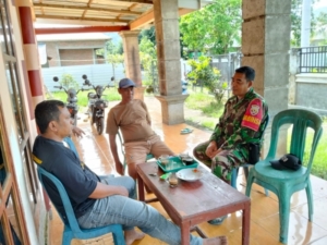 Pererat Silaturahmi, Babinsa Desa Seran Aktif Komsos Bersama Warga Binaan