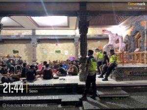 Polsek Selemadeg intensifkan Patroli Biru malam hari, Sasar tempat-tempat Rawan