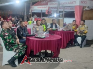 Dandim 1627/Rote Bersama Forkopimda Ikuti Vicon Pengamanan Malam Pergantian Tahun Baru 2026