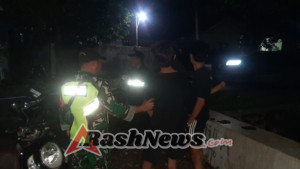 Babinsa Kodim 1620/Loteng Gelar Patroli Susuri titik tongkrongan pemuda