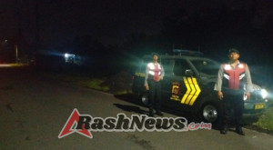 Wujudkan Harkamtibmas, Samapta Polsek Abiansemal Laksanakan Patroli Subuh Preventif