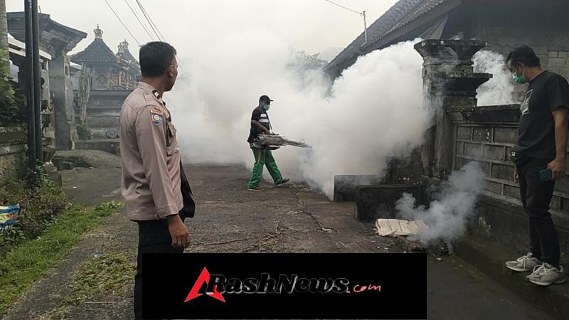 Bhabinkamtibmas Hadir di Tengah Masyarakat, Pantau Langsung Giat Fogging Cegah DBD