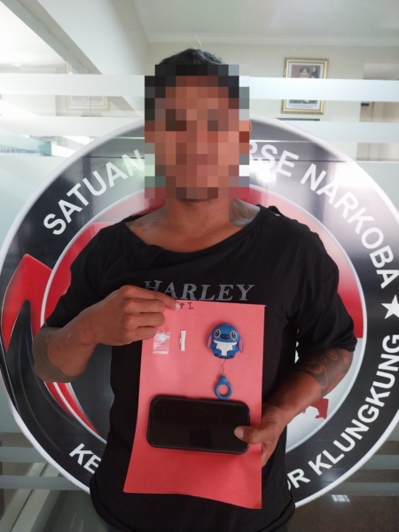 Sat Narkoba Polres Klungkung Ungkap Kasus Sabu di Jalan Diponegoro.