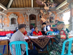 Polsek Blahbatuh Monitoring Posyandu Balita Dan Lansia Di Desa Saba