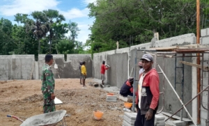 Kerja Nyata Babinsa di Desa Pantae, KDKMP Dibangun dengan Semangat Gotong Royong