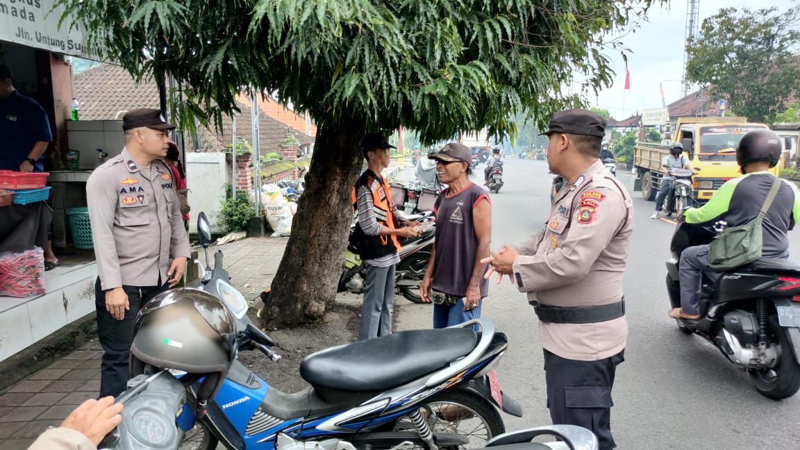 Kegiatan patroli Colling System Sat Binmas Polres Karangasem