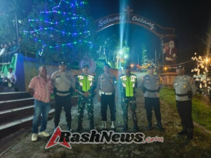 Babinsa Koramil 1625-03/Boawae pada Misa Malam Pergantian Tahun 2025