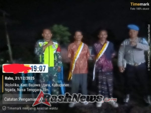 Wujud Kesiapsiagaan Babinsa Koramil 1625-01/Bajawa pada Misa Penutupan Tahun 2025