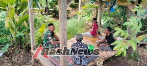 Babinsa Pekat Ajak Warga Jaga Kerukunan di Awal Tahun