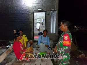 Babinsa Koramil Manggelewa Ajak Warga Ronda Malam Demi Wilayah Kondusif